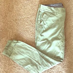 Tommy Hilfiger green ankle trousers